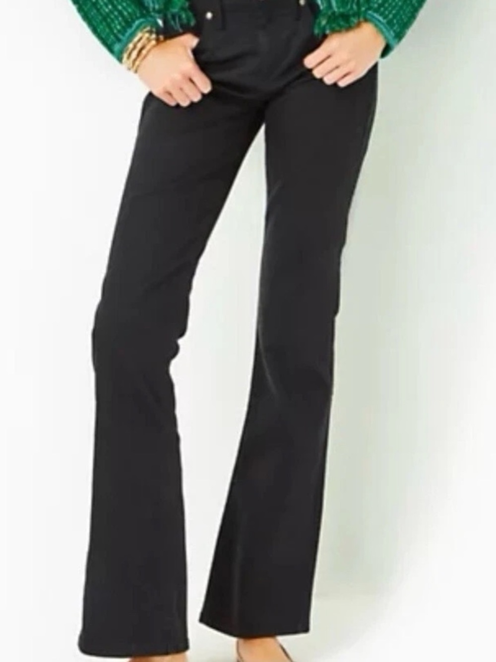 Lilly Pulitzer South Ocean High Rise Black Onyx Jeans New With Tags Size 6